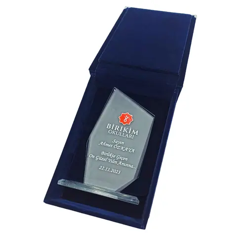 Kristal Plaket Kutusu KPK-L #3503 görsel 2