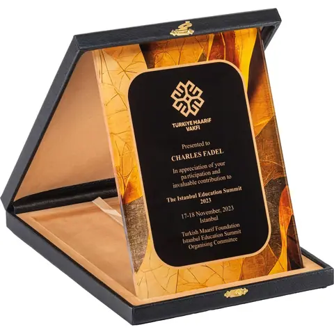 Kutulu Kristal Plaket EKT-470 - Kristal Plaketler