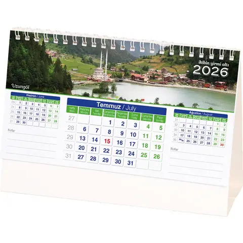 Manzara Masa Takvimi AMT-01-TB - Masa Takvimleri Online Sipariş