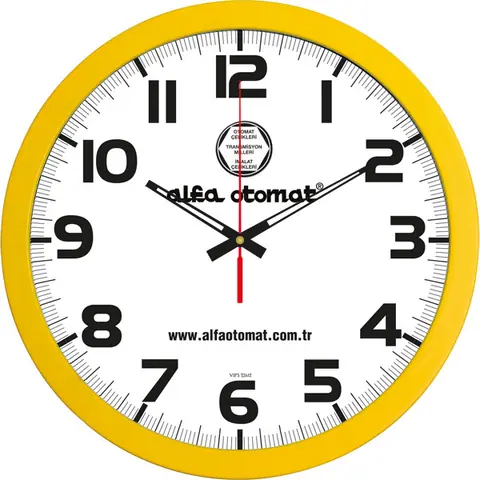 Plastik Duvar Saati V30-333-SR - Plastik Duvar Saatleri