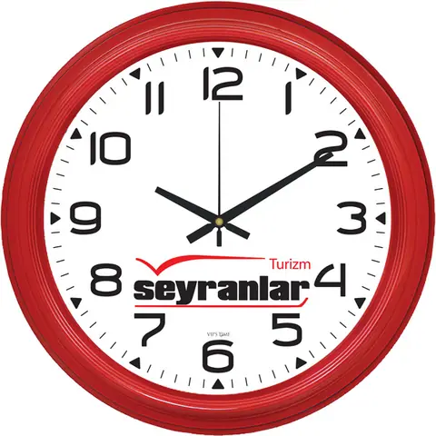 Plastik Duvar Saati V30-504-K - Plastik Duvar Saatleri Online Sipariş