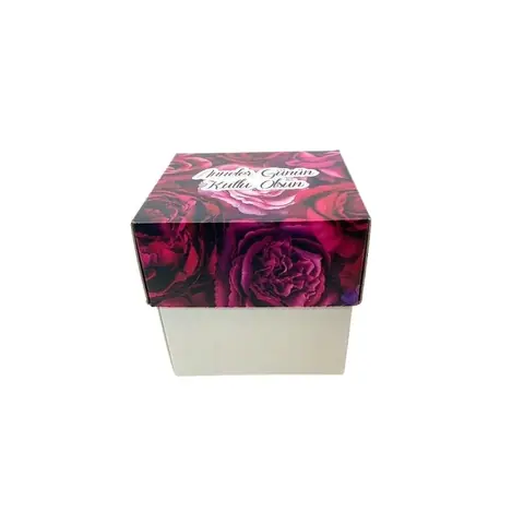 Anneler Günü Hediye Kutusu 15x15x15 cm - Özel Kutular Online Sipariş