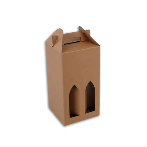 17,5x17,5x33 cm 4'lü Şişe Kutusu - Şişe Kutuları Online Sipariş