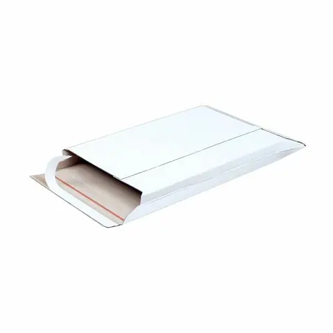 22x30x3,5 cm Beyaz Bant Yapıştırmalı Zarf Kutusu - Zarf Tipi Körüklü Kutular Online Sipariş