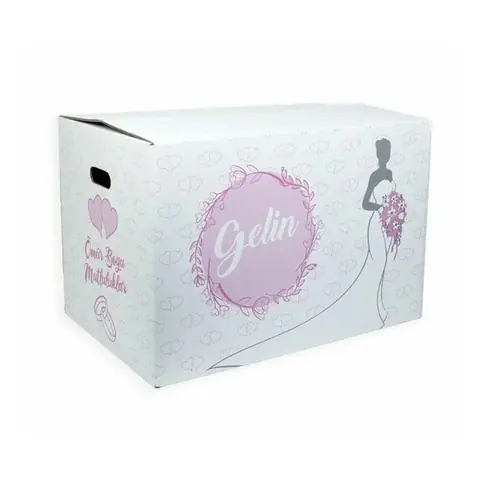 60x40x40 cm Çeyiz Taşıma Kolisi - Gelin - Çeyiz Taşıma Kutuları Online Sipariş