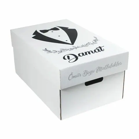 37x58x27 cm Çeyiz Taşıma Kutusu - Damat - Çeyiz Taşıma Kutuları Online Sipariş