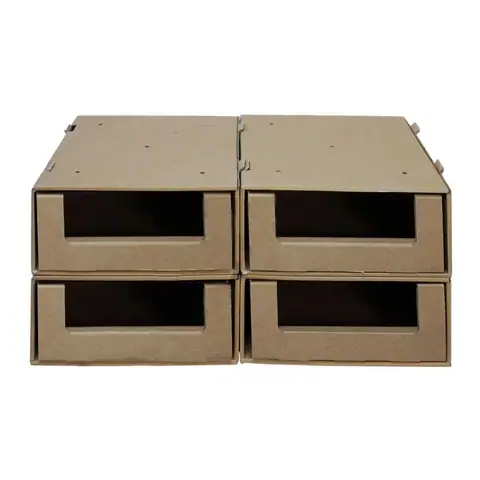 49,5x39,5x17,5 cm Çok Amaçlı Modüler Çekmeceli Açık Raf Sistemi İç+Dış - Modüler Çerçeveli Raf Sistemleri Online Sipariş