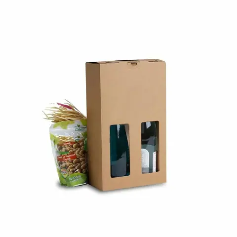 10,3x20,3x35,5 cm 2'li Şişe Kutusu - Şişe Kutuları Online Sipariş