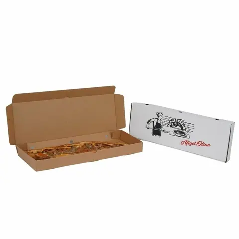 32x15x4 cm Baskılı Pide Kutusu - Pide Kutuları Online Sipariş