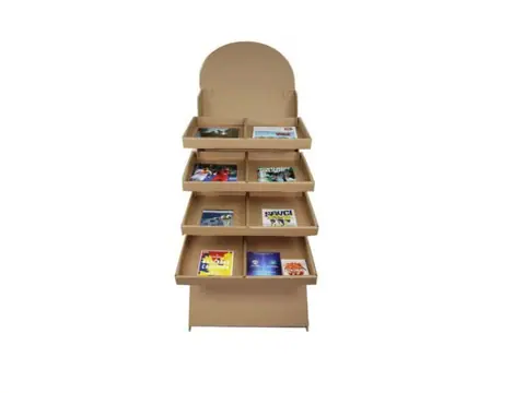 56x52x168 Esmer Stand Çift Raflı - Standlar Online Sipariş
