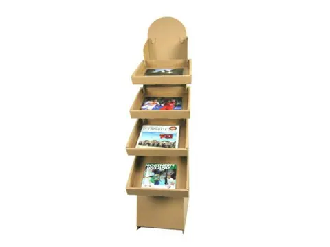 56x24,5x154 Esmer Stand Tek Raflı - Standlar Online Sipariş