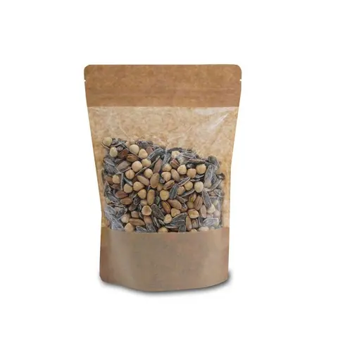 11x18,5+3,5 cm Geniş Pencereli Kraft Doypack - Doypackler Online Sipariş
