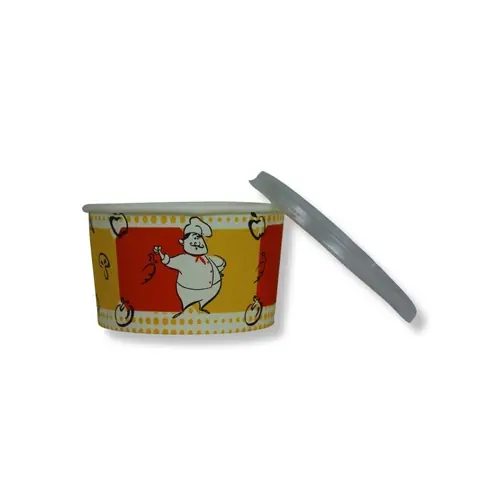 Kapaklı Karton Çorba Kasesi 16 Oz Model 2 - Kapaklı Çorba Kaseleri Online Sipariş