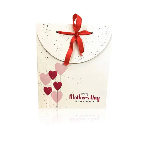 Kırmızı Kurdeleli Anneler Günü Hediye Paketi 30x10x35 Cm - Özel Günler Online Sipariş