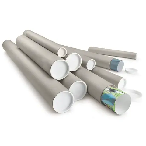 Boy:530 mm Çap:50 mm Postüp - Silindir Kutu Postüp Masura Kapaklı