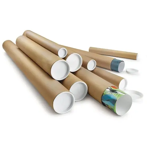 Boy:730 mm Çap:50 mm Postüp - Silindir Kutu Postüp Masura Kapaklı