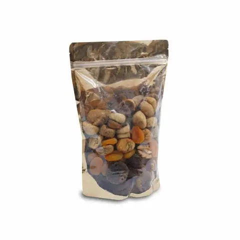 11×18,5+3,5 cm Şeffaf Gold Metalize Doypack - Doypackler Online Sipariş